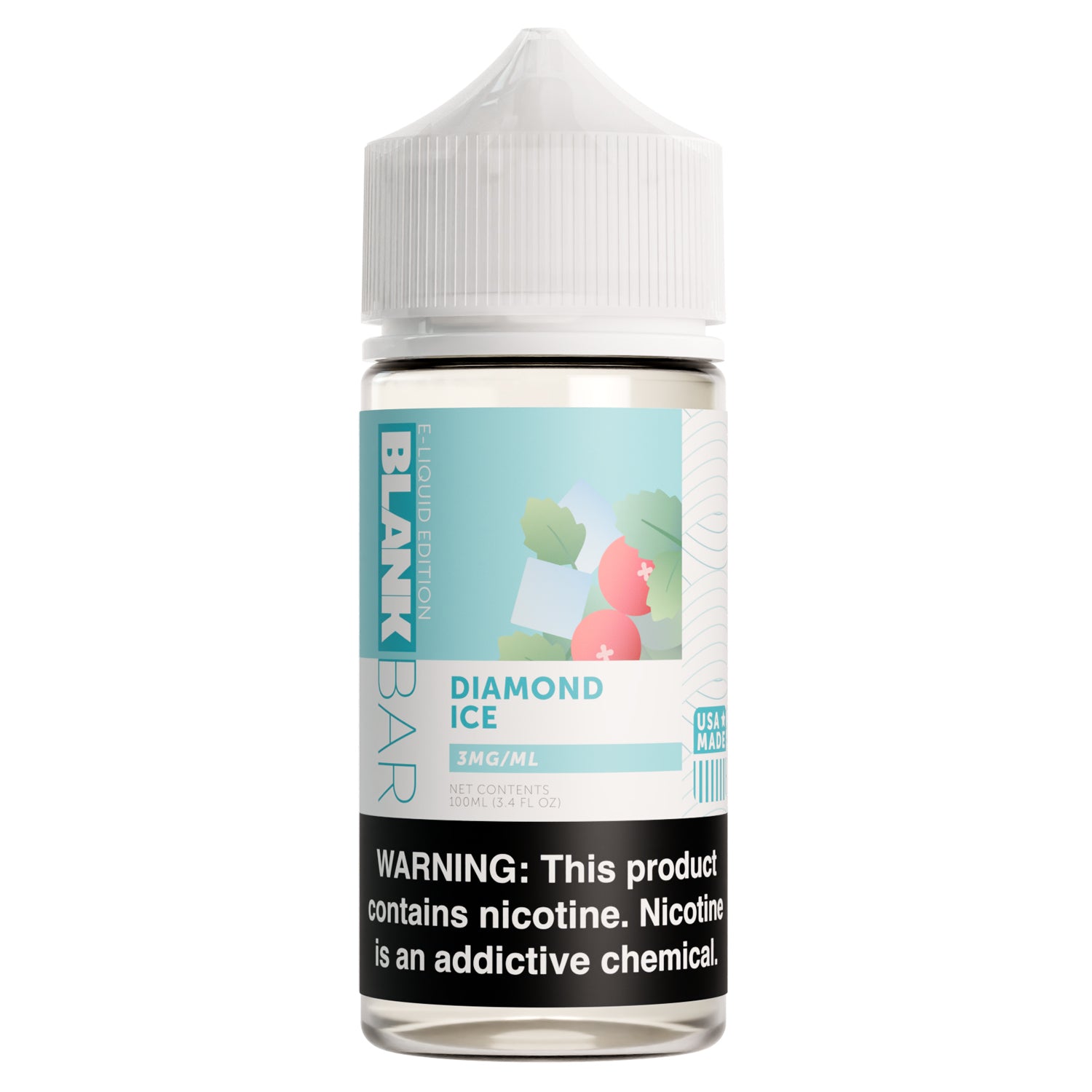 Diamond Ice BLANK BAR 100mL Freebase E-Liquid