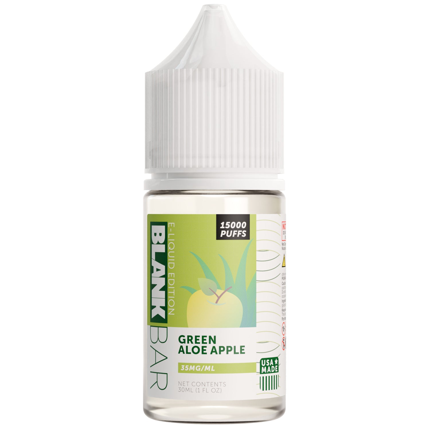 Green Aloe Apple BLANK BAR 30mL Salt E-Liquid