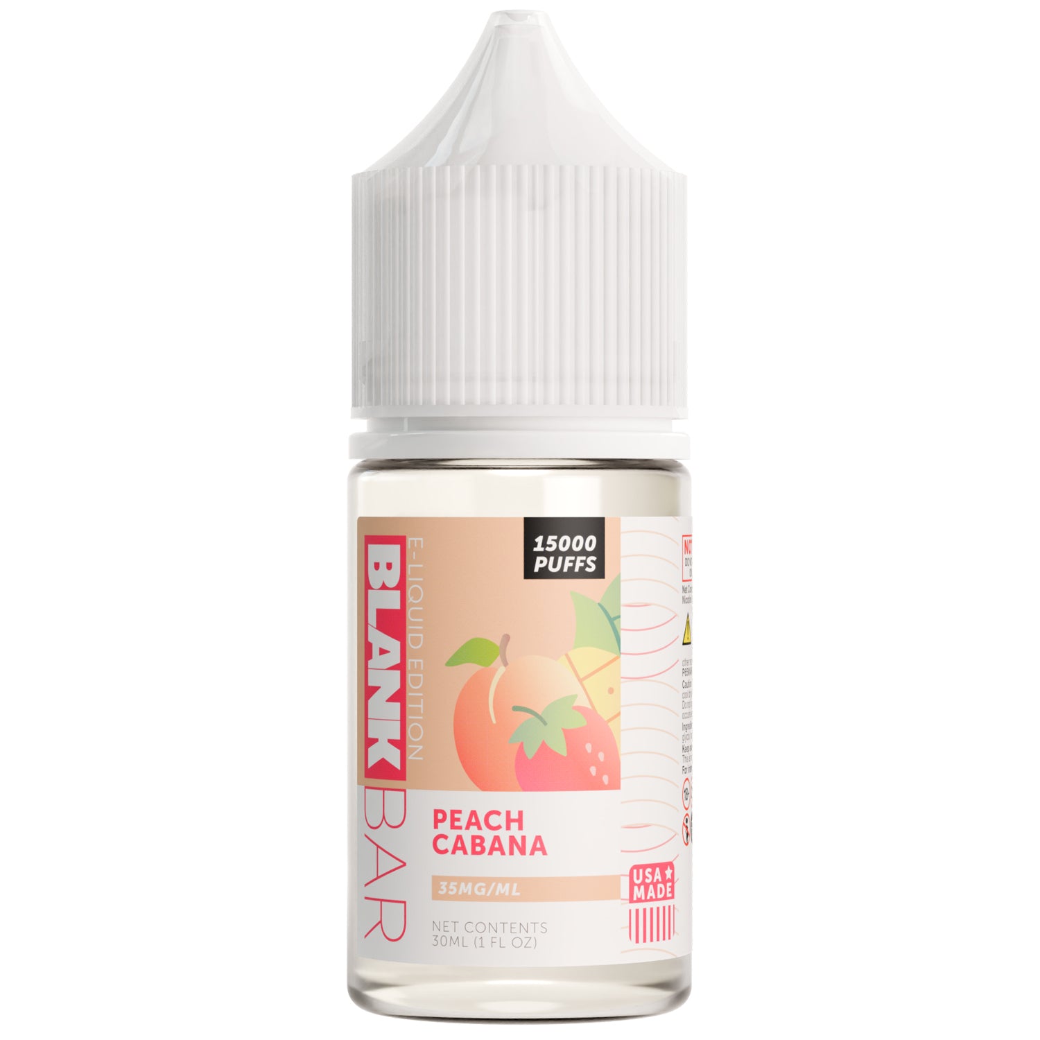 Peach Cabana BLANK BAR 30mL Salt E-Liquid